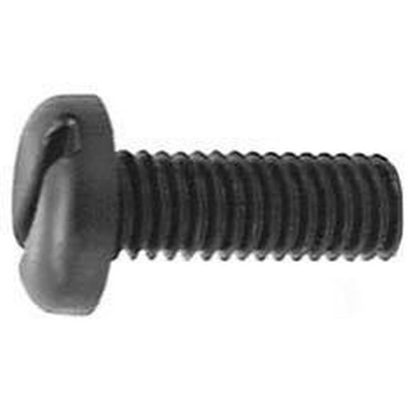 Auveco # 21182 Black Nylon License Plate Screw M6-1.0 x 16mm. Qty 100.