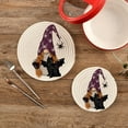 SKYSONIC Halloween Girl Gnome Pot Holders Trivets, 2 Pcs Heat Resistant