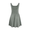 thumbnail image 5 of Womens Sleeveless Mini Tank Dress Casual Workout Sport Tennis Athletic With 2 Pockets Dress Dress for Women Buttons Beach Outfit Womens Casual Dresses Short Summer Dress for Women with Pockets, 5 of 6