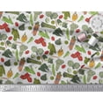 thumbnail image 3 of Soimoi Poly Georgette Fabric Dot & Mix Vegetable Print Fabric by the Yard 42 Inch Wide, 3 of 3