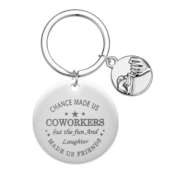 Chance Made Us Colleagues Coworkers Friends Key Chain Stainless Steel Jewelry Keychain Fashion Pendant Gifts Keyring