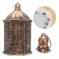 thumbnail image 3 of Outdoor Lantern, Iron  Workmanship Free Placing Lantern Ornament Retro Style Present  for Patio, 3 of 8