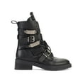 thumbnail image 2 of DKNY Womens Ita  Leather Strappy Ankle Boots, 2 of 3