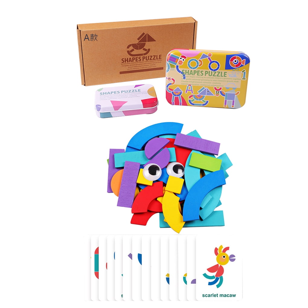 ToyWorld Animal Wooden Jigsaw Puzzle Board Set Cartoon Colorful Baby Educational Toy Kids