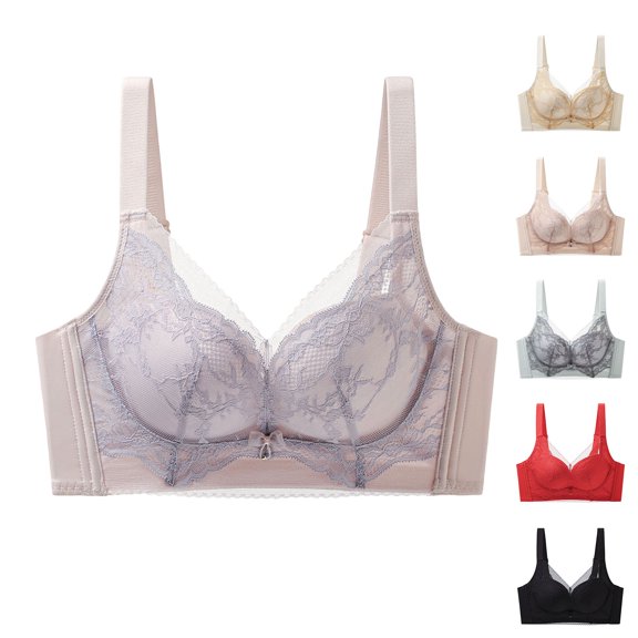 Bixock Push Up Bra for Women No Underwire Wireless Bra Back Abjustable Thin Straps Thin Soft Stretch Light Weight Women Under Wear