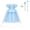 B, variant on Girls Snow Queen Costume Princess Dress with Cape Halloween Cosplay Birthday Party, Size 7-8Y