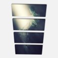 thumbnail image 2 of Woman with Bicycle in Spotlight - Portrait Canvas Art Print, 2 of 3