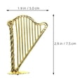 thumbnail image 2 of 5Pcs Miniature Harp Model Dollhouse Mini Musical Instrument Model Harp Modeling Instrument Model, 2 of 9