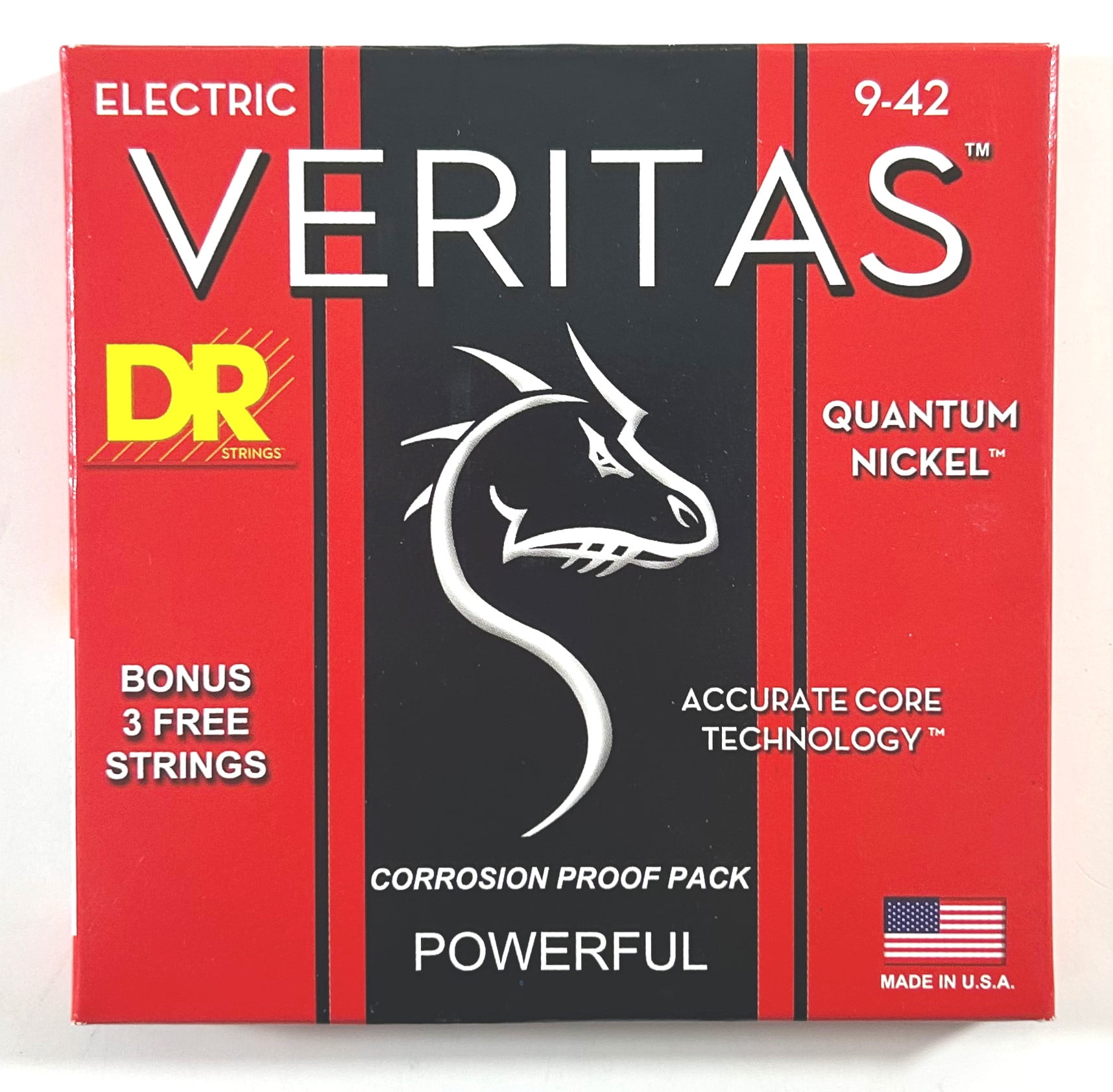 DR Guitar Strings Electric 3 Sets Veritas VTE-9 Extra Light 09-42 Quantum Nickel