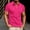 Pink, variant on Mens Golf Polo Shirts Short Sleeve Stylish Solid Button Collared Pullover Tops Lightweight Business Work Slim Fit Tees Black L