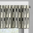 thumbnail image 4 of Ambesonne Black and White Valance & Curtain 3 Pcs Set, Butcher Dream Print, 55"x36", Coconut Charcoal Grey, 4 of 7