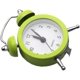 thumbnail image 3 of Mini Alarm Clock Cute Cartoon Family Travel And Exam Alarm Ticking (green), 3 of 3