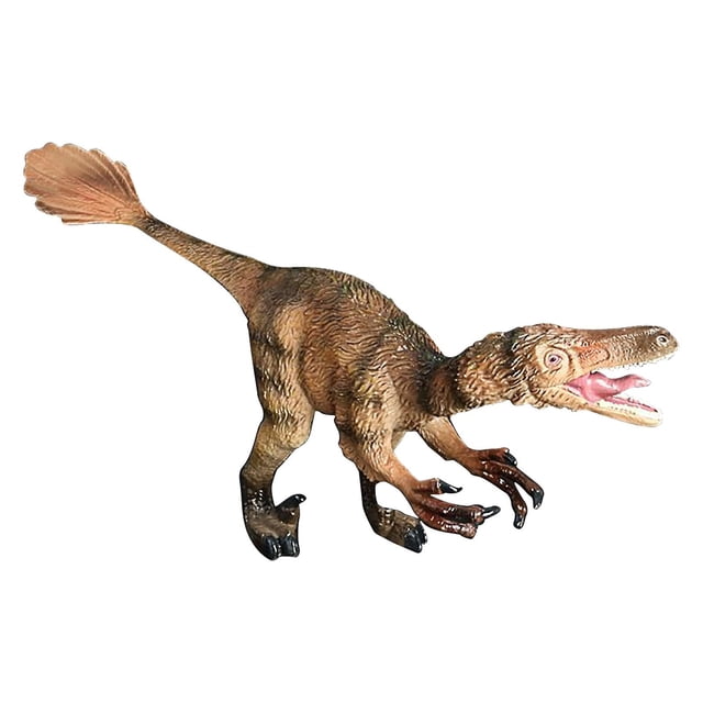 Dinosaurio, modelo animal, pequeño velocirraptor estático sólido