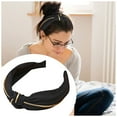 thumbnail image 2 of Clearance! headbands for women headbands for women non slip Ms. Hairband's Cloth In Phnom Penh Has A Simple Knot In Solid Color And A Wide Brimmed Headband For Washing Face Big sales Black, 2 of 2