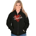 thumbnail image 3 of Heartbreaker Funny Valentines Day Zip Hoodie Sweatshirt Women Brisco Brands S, 3 of 6