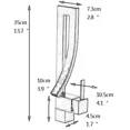 thumbnail image 6 of Brushed Nickel Waterfall Bathroom Sink Faucet Vanity Mixer 1 Hole Single Handle, 6 of 13