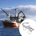 thumbnail image 2 of Speravity Grillete a presión para barcos, grilletes giratorios de pulido pequeños, gancho giratorio ligero y liso, accesorio para barcos, Bombillas para automóviles 128 mm, 2 of 6