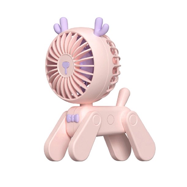 USB Desk Fans Cute Deer Shaped Desk Fan, 3 Wind Speeds, Portable