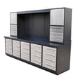 thumbnail image 1 of Stainless Steel Storage Chest, 7-Ft, TMG Heavy Series™, 22 Drawer, Top Cabinets, All-in-One Welded Frame, Keyed Alike Locks, TMG-SC22DS, 1 of 5