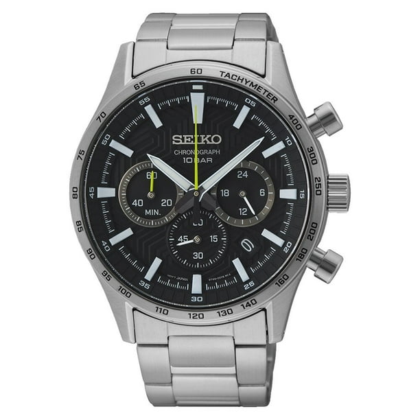 Seiko quartz mens watch stainless steel hot sale