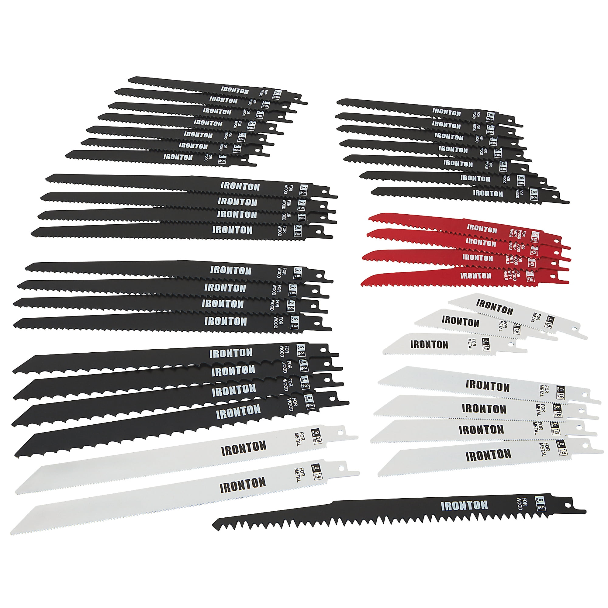 Ironton 40-Pc. Reciprocating Saw Blade Set