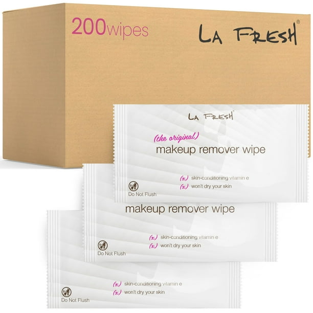 Toallitas desmaquillantes LA Fresh con vitamina E, 200 unidades