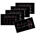 thumbnail image 5 of Body Sculpting Loyalty Discount Cards | 50 Pack | 2x3.5” inch Business Card Size | Black with Pink Design, 5 of 5