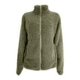 thumbnail image 3 of Fleece Jacket for Women Long Sleeve Zip Up Jacket Comfortable Warm Jackets Fall Jackets Winter Clothes, 3 of 4
