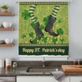 thumbnail image 4 of Happy St. Patrick's Sheer Curtains 84 Inches Long, Green Shamrock Shoots Coin Vintage Country Light Filering Curtains, Breathable Simi Curtain Privacy Drapes for Living Room Bedroom Window Treatment, 4 of 9