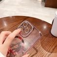 thumbnail image 3 of Phone Case for iPhone 14 Pro Max Case Magnetic Full Camera Len Protection[Compatibility with MagSafe] Clear Diamond Rhinestone Shockproof Cute Sparkle Bling Case for 14 Pro Max 6.7''-Silver, 3 of 13