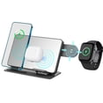 thumbnail image 2 of Estación de carga de carga inalámbrica Station multifuncional 4-en-1 soporte de carga rápida compatible para iPhone Samsung Teléfono Apple Watch AirPods, 2 of 8