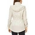 thumbnail image 2 of Jones New York Womens Parka in a Pocket Rain Jacket (Sand, Medium), 2 of 4