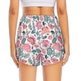 thumbnail image 4 of Fotbe Flower Leaves Womens High Waist Running Shorts Athletic Workout Quick Dry Shorts for Women with Pockets Gym Yoga Summer Shorts-Medium, 4 of 9