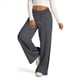 thumbnail image 2 of Pantalones Deportivos de Pierna para Mujer, Holgados, con Cordón Elástico, de Cintura Alta, Estilo Palazzo. Gris Oscuro L, 2 of 6