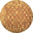 thumbnail image 1 of Ahgly Company Indoor Round Oriental Brown Traditional Area Rugs, 8' Round, 1 of 4