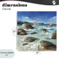 thumbnail image 4 of Stupell Industries Tropical Low Tide Rocks on Shore Canvas Art, 17 x 17, by Mauro Devereaux, 4 of 8