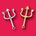 thumbnail image 3 of 12pcs Gold Color Silver Color Weapon Trident Pendants Retro Earrings Metal Accessories DIY Charms Jewelry Crafts Making A1249, 3 of 5