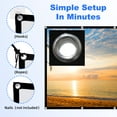 thumbnail image 7 of 250 inch Outdoor Projector Screen,Foldable Washable Indoor Portable Projection Screen Projector 4K 16:9 HD Rear Front Movies Screen for Backyard Home Theater Office, 7 of 7