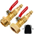 thumbnail image 1 of Adaptador Winterize con enchufe de conexión rápida macho de 1/4" y rosca GHT macho de 3/4" TUNC Sencillez, 1 of 5