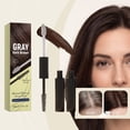 thumbnail image 6 of Hair Color Stick 2-in-1 Brush Pen for Gray Hair Coverage, Temporary Root Concealer Waterproof Long-Lasting Medium Brown 5ml, Instant Touch Up for White Regrowth at Hairline Temples Part Lines, 6 of 8