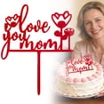 thumbnail image 2 of Mothers Day Cake to pper, Ngxiha 12 Pcs Mothers Day to ppers to Best Mom, Happy Mothers Day, Mom Birthday Party Decorations Rose Gold Glitter Cake Decoration Picks Sticks for Mom, 2 of 5