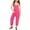 Hot Pink#9527, variant on BOOMNY Girls Romper Letter Graphic Sleeveless Spaghetti Strap Romper for Kids Soft Baggy Fall Jumpsuit With Pocket
