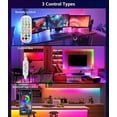 thumbnail image 3 of Daymeet Luces LED para TV, Luces de TV con retroiluminación LED Luces de TV LED RGB Luces de Tira LED USB para TV Luces LED Sincronización con música Control de aplicación Bluetooth Luces LED para Dor, 3 of 5