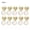 Gold, variant on 10 Pc/Set Magic Hearts Comfort Wear Earring Range-Gold
