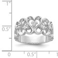 thumbnail image 2 of 14k White Gold AA Diamond heart ring Q-Y1736AA, 2 of 2