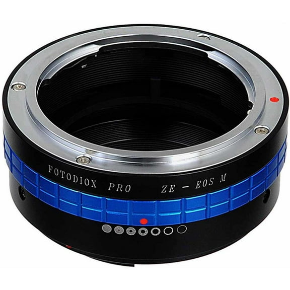Fotodiox Mount Adapter with Aperture Control Dial for Mamiya ZE Lens to Canon EOS-M (EF-M Mount) Mirrorless Camera
