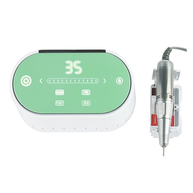 Electric Nail Drill 60W 35000 RPM High Speed Milling Cutter Manicure Machine Electric Nail File LCD Display Nail Salon Sander