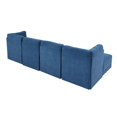 thumbnail image 2 of Partner Furniture Polyester Fabric 116" Wide Modular Sectional in Blue, 2 of 9