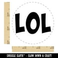 thumbnail image 2 of LOL Laughing Fun Text Rubber Stamp for Scrapbooking Crafting Stamping - Small 3/4 Inch, 2 of 7