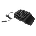 thumbnail image 2 of Clavier à une Main, Design Ergonomique Plug And Play Demi-Clavier pour Ordinateur Portable, 2 of 8